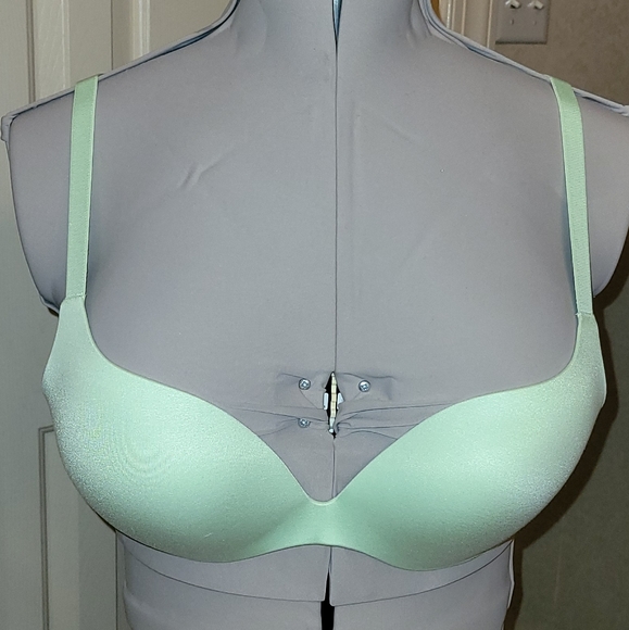 Ambrielle Super Soft Plunge T-shirt Bra Pastel Green New Without Tag - Picture 10 of 14